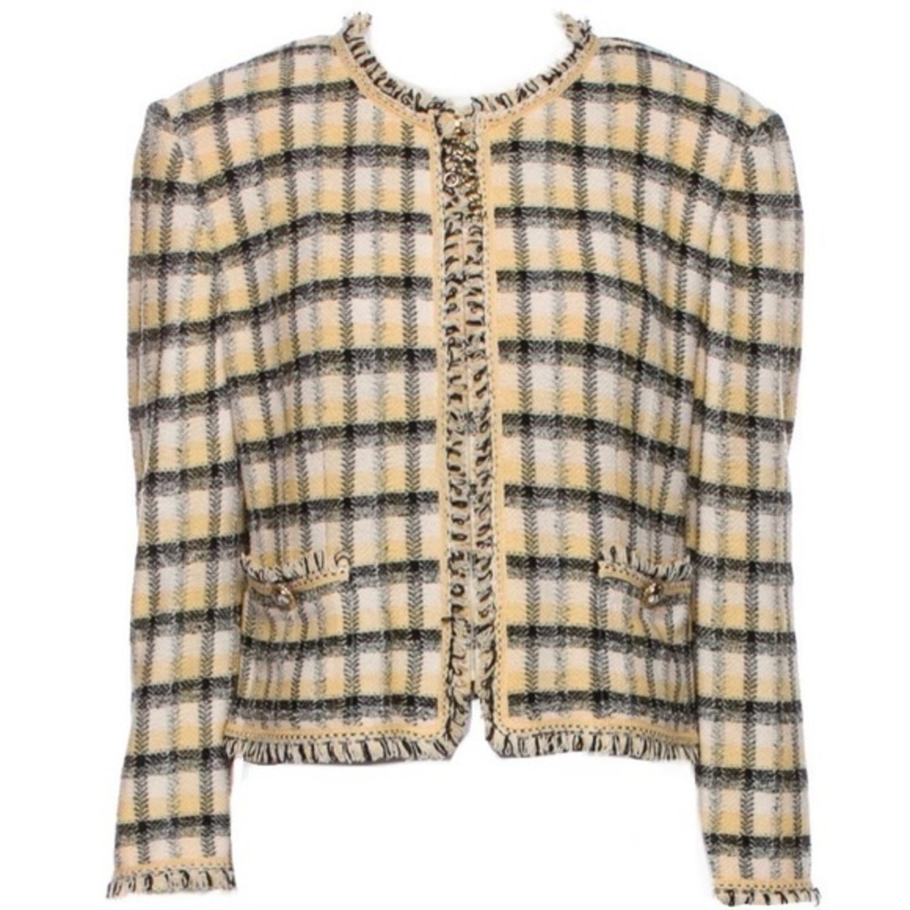 St. John Collection by Marie Gray, Plaid Blazer size 12.